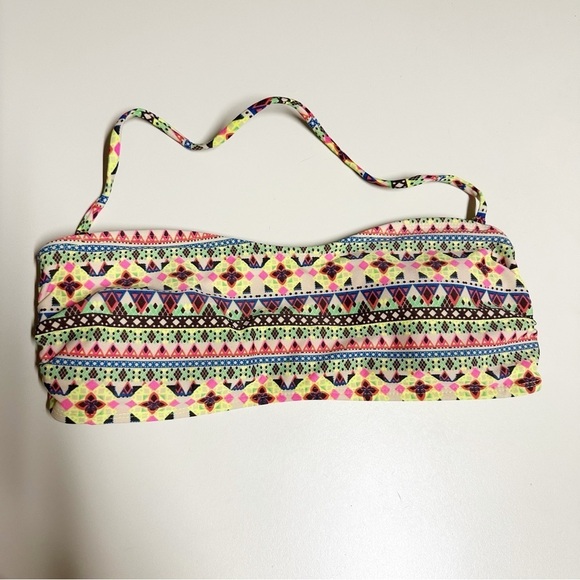 Forever 21 Womens Bikini Bright Neon Top Size Large - Picture 1 of 6